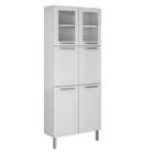 Paneleiro Em Aço 6 Portas 2 Portas De Vidro 70cm Tarsila Itat