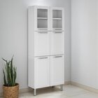 Paneleiro Em Aço 6 Portas 2 Portas De Vidro 70cm Tarsila Itat