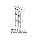 Paneleiro Em Aço 6 Portas 70cm Florença Itatiaia  Branco Neve