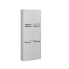 Paneleiro Em Aço 6 Portas 70cm Florença Itatiaia  Branco Neve