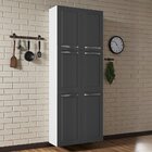 Paneleiro Em Aço 6 Portas 70cm Florença Itatiaia Branco/grafi