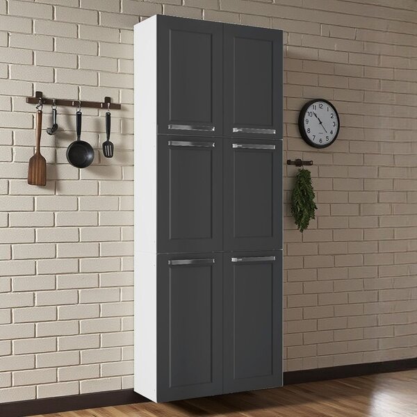 Paneleiro Em Aço 6 Portas 70cm Florença Itatiaia Branco/grafi