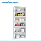 Paneleiro Em Aço 6 Portas 70cm Luce Itatiaia Branco