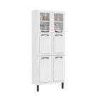 Paneleiro Em Aço 6 Portas 80cm New Premium Itatiaia  Branco