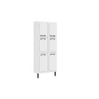 Paneleiro Em Aço 6 Portas 80cm New Premium Itatiaia Branco