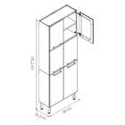 Paneleiro Estilo 6 Pt Grafite