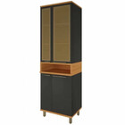 Paneleiro Indekes Munique 4 Portas 2 Com Vidro 70 Cm