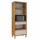 Paneleiro Jade 3 Portas 2 Gavetas Jade Carvalho/off White