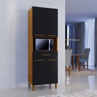 Paneleiro Jade 4 Portas 1 Gavetas Arte Móveis  Freijó-grafite