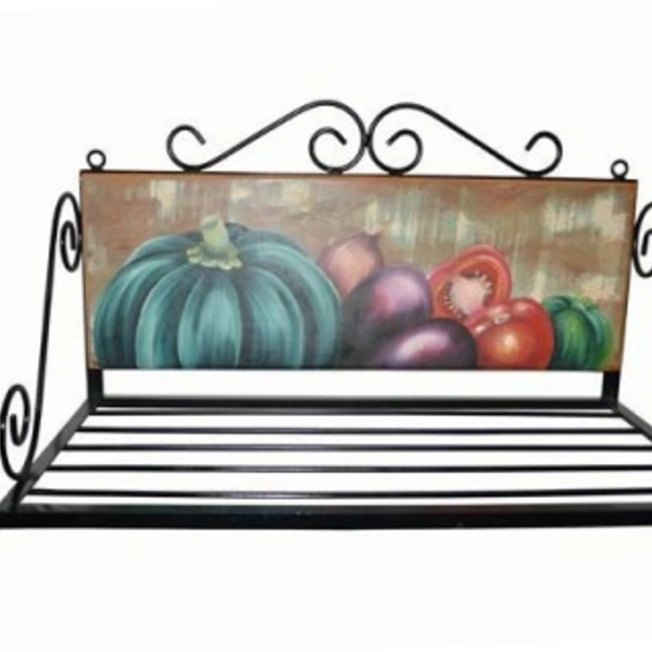 Paneleiro L 60 Em Madeira E Ferro - Cód 1075