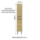 Paneleiro Madesa Emilly 2 Portas - Branco/carvalho