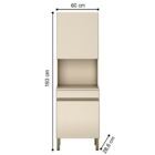 Paneleiro Micro 2p Line Vanilla