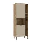 Paneleiro Micro Nicho Viv Aluminum Freijó/vanilla