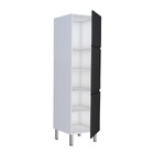 Paneleiro Montado Em Aço Preto Gaia Cozimax