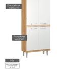 Paneleiro Multimóveis Sicília Prof. 32cm 5121 Argila/branco