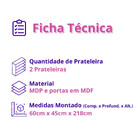 Paneleiro Nala 2 Portas Com Nicho Espaço Para Microondas Mobi