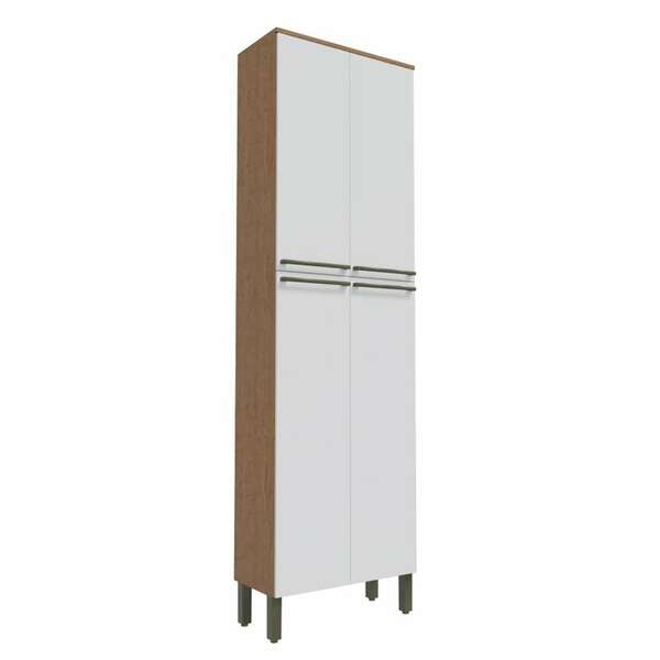 Paneleiro Napoli Prime 4 Pt Castanho E Branco