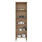 Paneleiro Napoli Prime 4 Pt Castanho E Branco