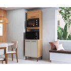 Paneleiro Para 2 Fornos Com 3 Portas 63cm Jade Freijo/arenas