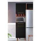 Paneleiro Para  Microôndas Com Garrafeiro Color Plus 2 Portas