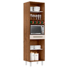 Paneleiro Para  Microôndas Com Garrafeiro Color Plus 2 Portas