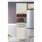 Paneleiro Para  Microôndas Com Garrafeiro Color Plus 2 Portas