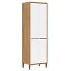 Paneleiro Para Cozinha 4 Portas 3 Prateleiras Opala Carvalho/