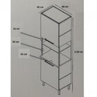Paneleiro Para Forno 2 Portas Com Nicho Bali Itatiaia Branco
