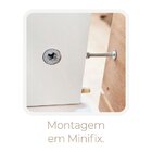 Paneleiro Para Forno 90cm 4 Portas 2 Gavetas Felicita 100% Md