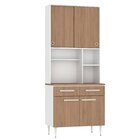 Paneleiro Para Forno 90cm 4 Portas 2 Gavetas Felicita 100% Md