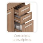 Paneleiro Para Forno 90cm 4 Portas 2 Gavetas Felicita 100% Md