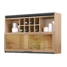 Paneleiro Para Micro-ondas E Forno 2 Portas Canela Thela Nogu