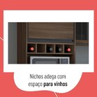 Paneleiro Para Micro-ondas E Forno 2 Portas Canela Thela Nogu