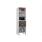 Paneleiro Para Micro-ondas Essence Branco Com Linho Branco E