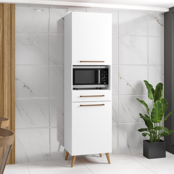 Paneleiro Para Microondas 2 Portas 1 Gaveta 2 Prateleiras Fav