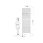 Paneleiro Perola 70 Cm Duplo Nicho Branco C/ Gaia