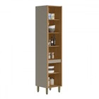 Paneleiro Renard 2 Portas 100% Mdf Jequitibá/gris Fosco - Pnr