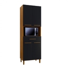 Paneleiro Rubi 2 Portas 1 Gavetas Arte Móveis Freijó-grafite