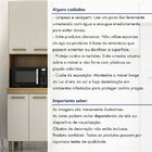 Paneleiro São Luis 4 Portas  2 Prateleiras Cinamomo/off White