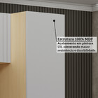 Paneleiro Simples 100% MDF 2 Portas 70cm Aura Luciane Móveis