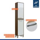 Paneleiro Simples 2 Portas Áustria Chocolate/off White