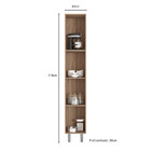 Paneleiro Simples 2 Portas Barcelona Carvalho Oak Off White -