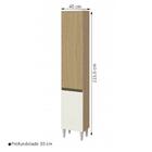 Paneleiro Simples 2 Portas Kelly Atacama/preto Fosco