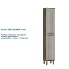 Paneleiro Simples 35cm 3 Prateleiras Sara Castanho C/ Legno