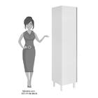 Paneleiro Simples 50cm Kali Premium Branco Nicioli