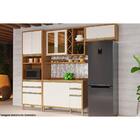 Paneleiro Tempranillo 3 Portas 2 Gavetas 100% Mdf Amêndoa/off