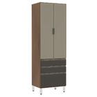 Paneleiro Torre 70cm Inox Bronze Dourado C/ Preto Txt