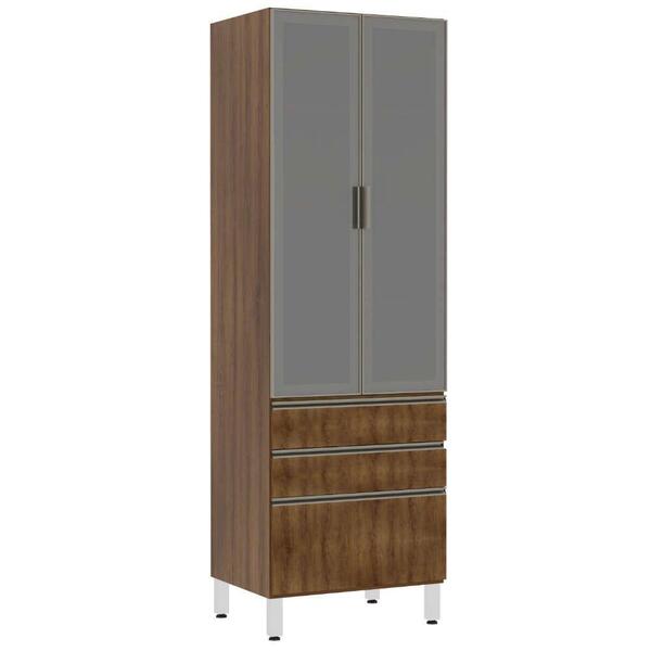 Paneleiro Torre 70cm Inox Prata Dourado