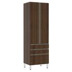 Paneleiro Torre 70cm Jade Nogueira Dourado