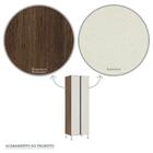 Paneleiro Torre 70cm Jade Nogueira Dourado Com Kashmir